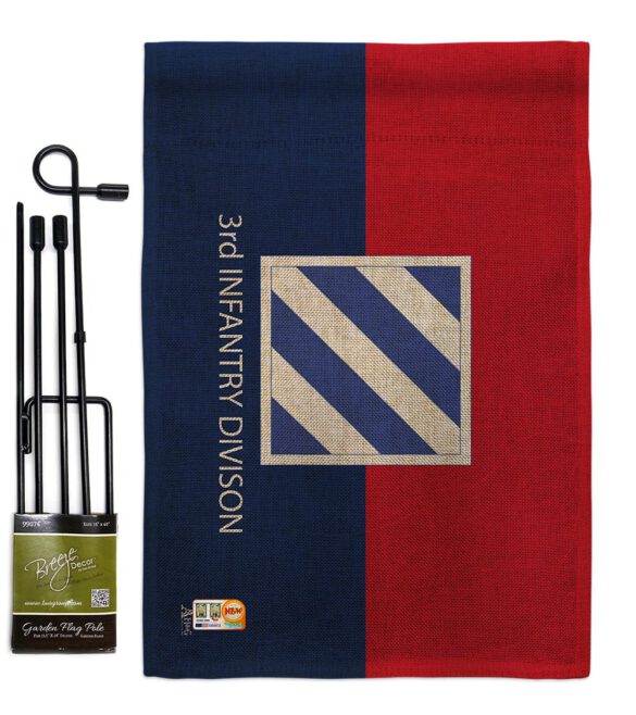 3rd Infantry Division - Military Americana Vertical Impressions Decorative Flags HG140332 Made In USA - Image 13