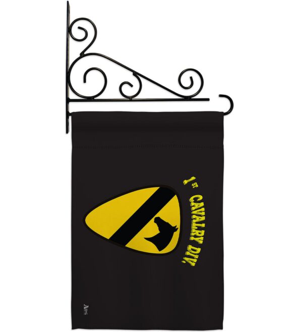 Black 1st Cavalry - Military Americana Vertical Impressions Decorative Flags HG140375 Made In USA - Image 8