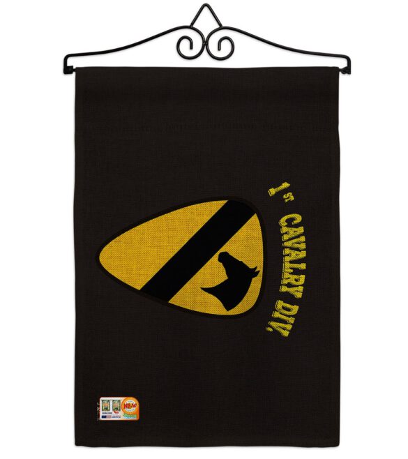 Black 1st Cavalry - Military Americana Vertical Impressions Decorative Flags HG140375 Made In USA - Image 13