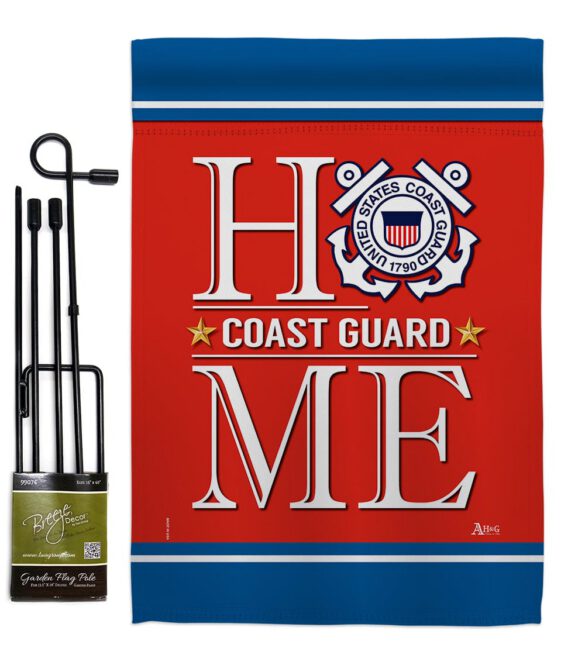Coast Guard Home - Military Americana Vertical Impressions Decorative Flags HG140629 Made In USA - Image 4