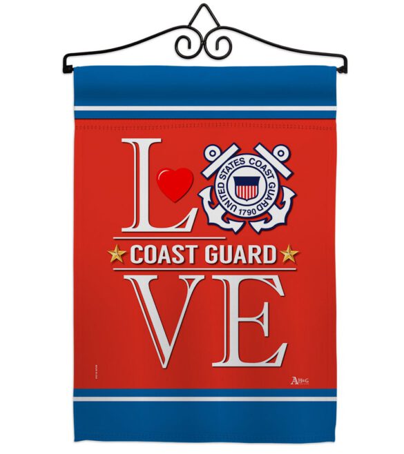 Coast Guard Love - Military Americana Vertical Impressions Decorative Flags HG140634 Made In USA - Image 7