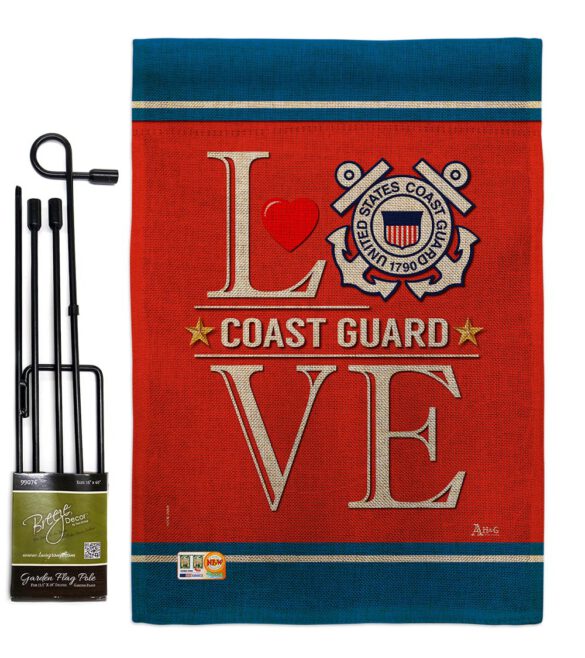 Coast Guard Love - Military Americana Vertical Impressions Decorative Flags HG140634 Made In USA - Image 12