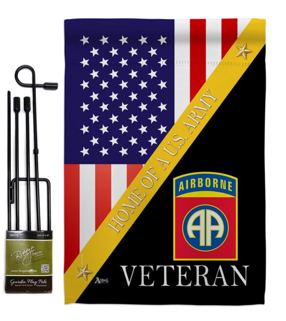 Home of 82nd Airborne - Military Americana Vertical Impressions Decorative Flags HG140891 Made In USA - Image 4