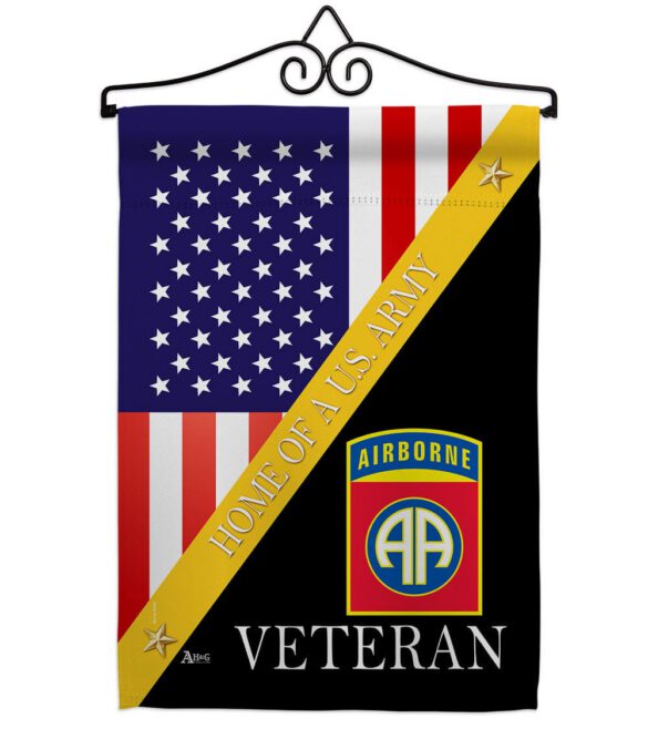 Home of 82nd Airborne - Military Americana Vertical Impressions Decorative Flags HG140891 Made In USA - Image 7