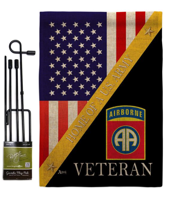 Home of 82nd Airborne - Military Americana Vertical Impressions Decorative Flags HG140891 Made In USA - Image 14