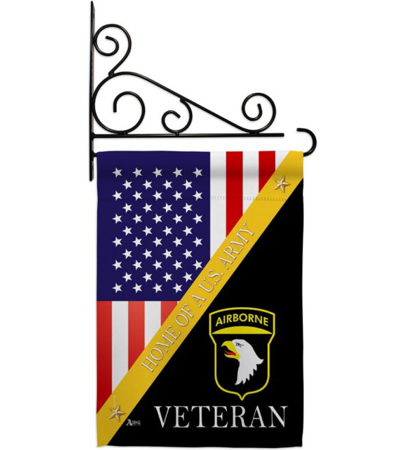 Home of 101st Airborne - Military Americana Vertical Impressions Decorative Flags HG140892 Made In USA - Image 8
