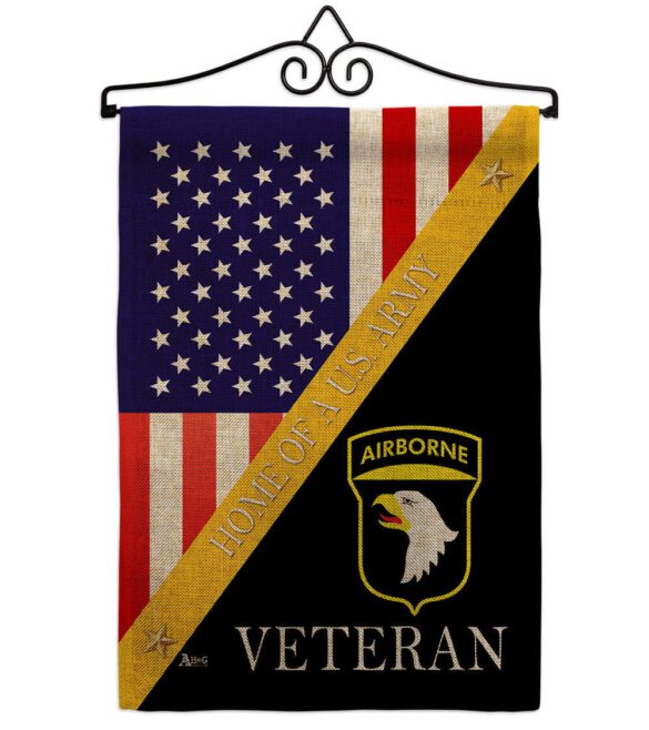 Home of 101st Airborne - Military Americana Vertical Impressions Decorative Flags HG140892 Made In USA - Image 17