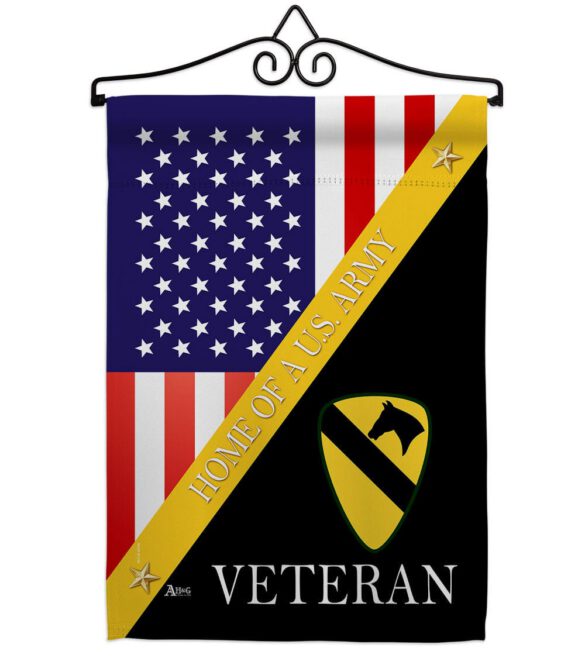 Home of 1st Cavalry Division - Military Americana Vertical Impressions Decorative Flags HG140896 Made In USA - Image 7