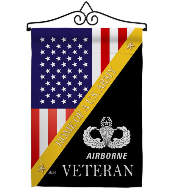 Home of Airborne - Military Americana Vertical Impressions Decorative Flags HG140900 Made In USA - Image 7