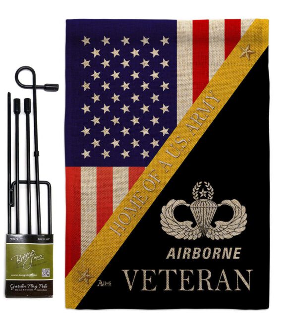 Home of Airborne - Military Americana Vertical Impressions Decorative Flags HG140900 Made In USA - Image 14