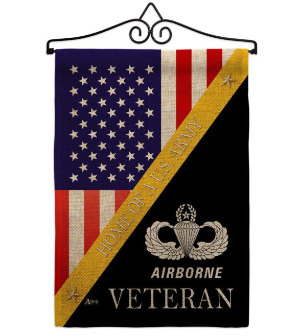 Home of Airborne - Military Americana Vertical Impressions Decorative Flags HG140900 Made In USA - Image 17