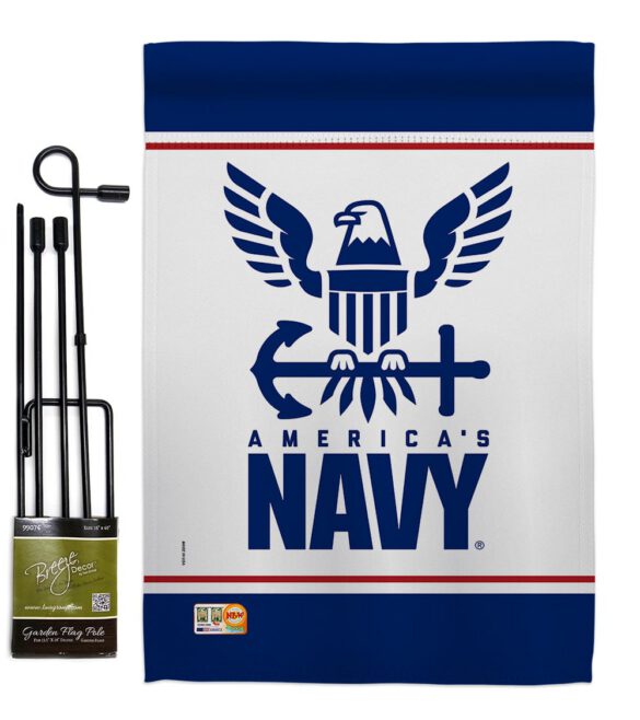 America Navy - Military Americana Vertical Impressions Decorative Flags HG170033 Made In USA - Image 5