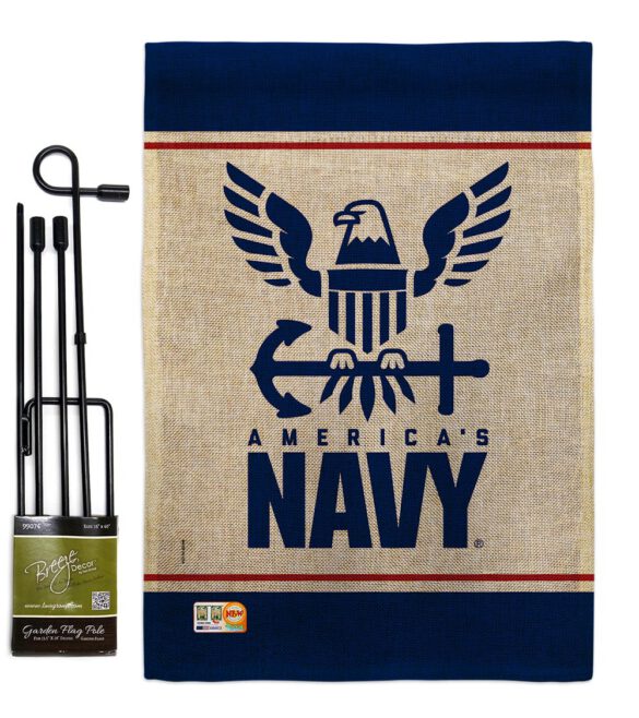 America Navy - Military Americana Vertical Impressions Decorative Flags HG170033 Made In USA - Image 13
