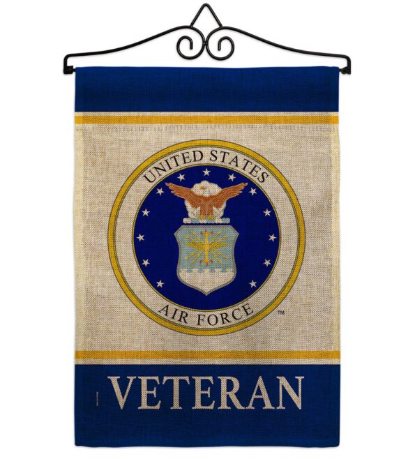 Air Force Veteran - Military Americana Vertical Impressions Decorative Flags HG170044 Made In USA - Image 14