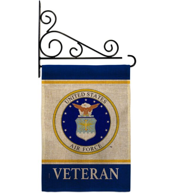 Air Force Veteran - Military Americana Vertical Impressions Decorative Flags HG170044 Made In USA - Image 15