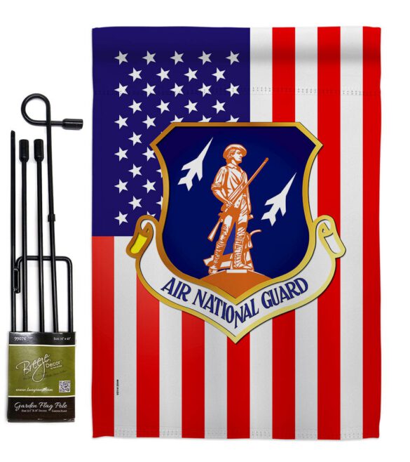 Air National Guard - Military Americana Vertical Impressions Decorative Flags HG170169 Made In USA - Image 5