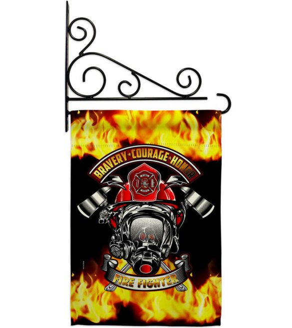 Bravery Firefighter - Military Americana Vertical Impressions Decorative Flags HG183071 Made In USA - Image 8