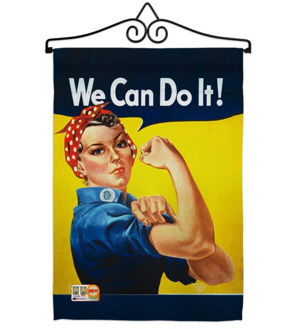 Girl Power - Military Americana Vertical Impressions Decorative Flags HG192078 Made In USA - Image 7
