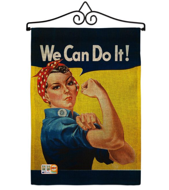 Girl Power - Military Americana Vertical Impressions Decorative Flags HG192078 Made In USA - Image 13