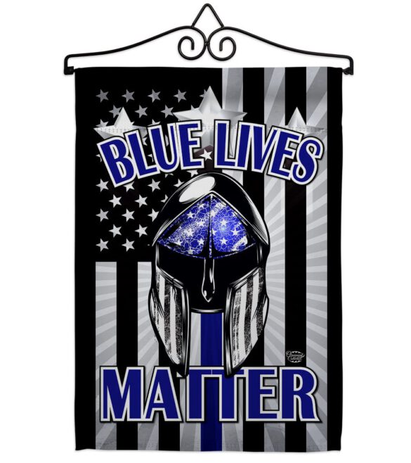 Blue Lives Matter - Military Americana Vertical Impressions Decorative Flags HG192286 Made In USA - Image 7