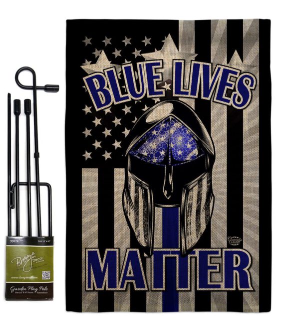 Blue Lives Matter - Military Americana Vertical Impressions Decorative Flags HG192286 Made In USA - Image 12