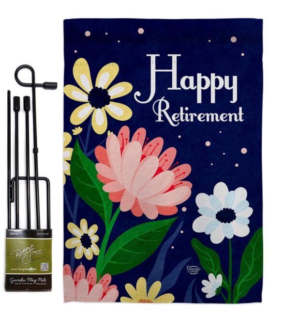 Happy Retirement - Military Americana Vertical Impressions Decorative Flags HG192580 Made In USA - Image 4