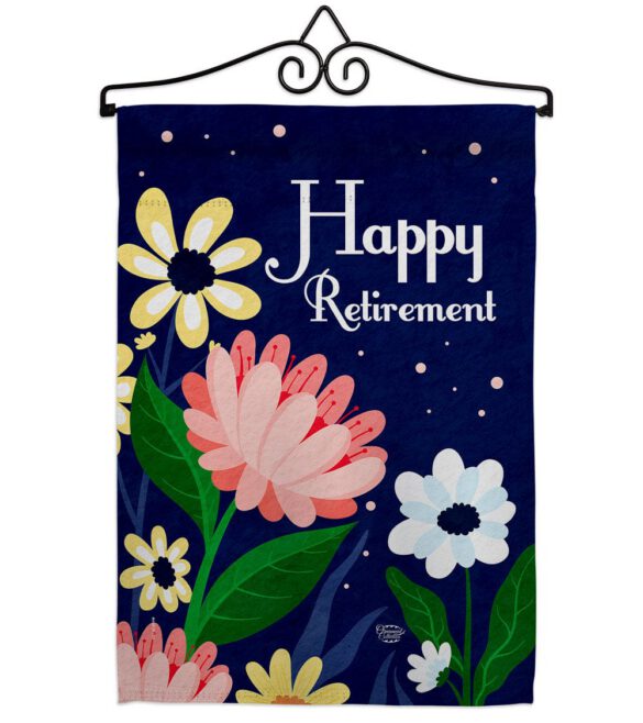 Happy Retirement - Military Americana Vertical Impressions Decorative Flags HG192580 Made In USA - Image 7
