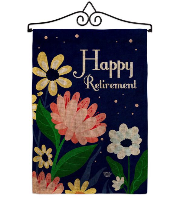 Happy Retirement - Military Americana Vertical Impressions Decorative Flags HG192580 Made In USA - Image 17