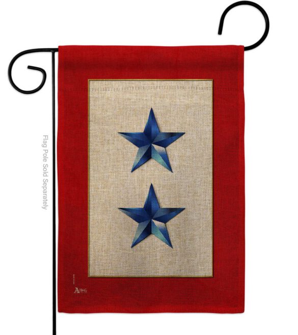 2 Blue Stars - Military Americana Vertical Impressions Decorative Flags HG141085 Made In USA - Image 14