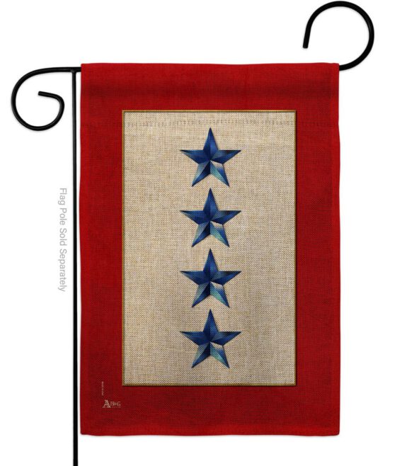 Four Blue Stars - Military Americana Vertical Impressions Decorative Flags HG141089 Made In USA - Image 13