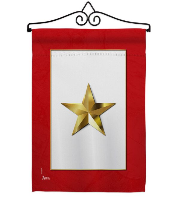 Gold Star - Military Americana Vertical Impressions Decorative Flags HG141082 Made In USA - Image 7