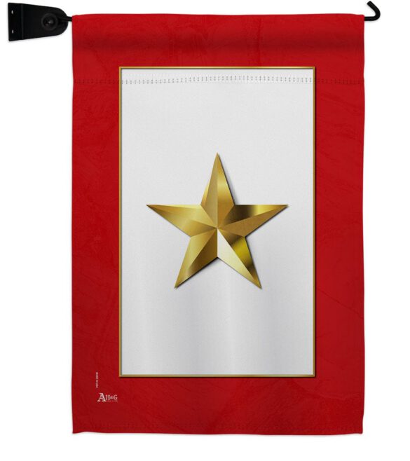 Gold Star - Military Americana Vertical Impressions Decorative Flags HG141082 Made In USA - Image 9
