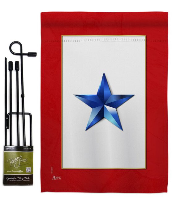 Blue Star - Military Americana Vertical Impressions Decorative Flags HG141083 Made In USA - Image 4