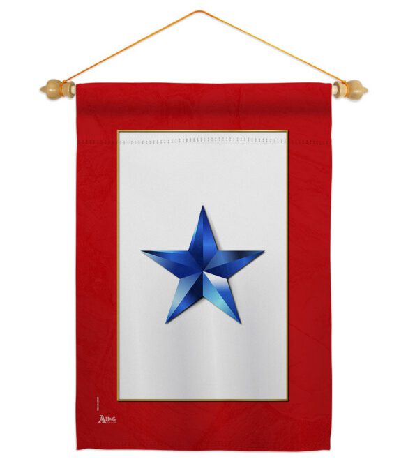 Blue Star - Military Americana Vertical Impressions Decorative Flags HG141083 Made In USA - Image 10