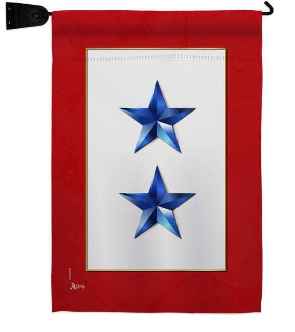2 Blue Stars - Military Americana Vertical Impressions Decorative Flags HG141085 Made In USA - Image 10