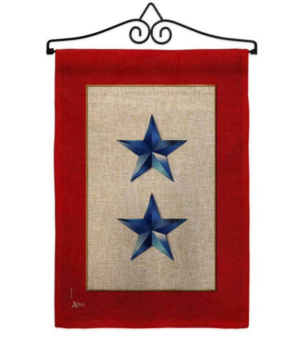 2 Blue Stars - Military Americana Vertical Impressions Decorative Flags HG141085 Made In USA - Image 20