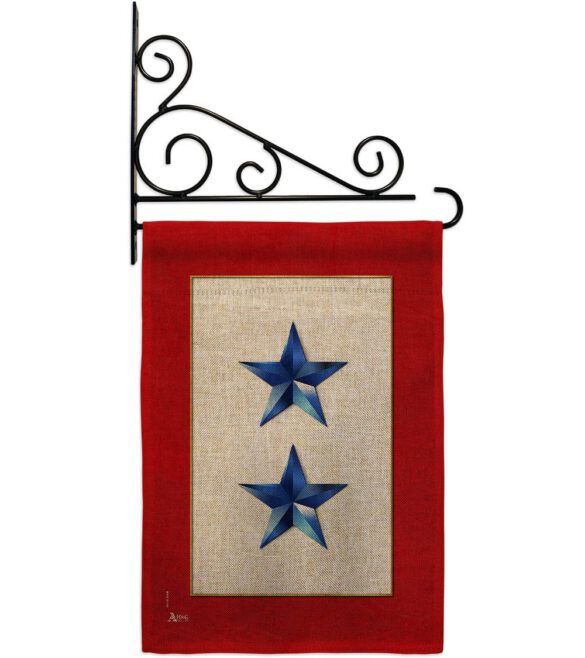 2 Blue Stars - Military Americana Vertical Impressions Decorative Flags HG141085 Made In USA - Image 21
