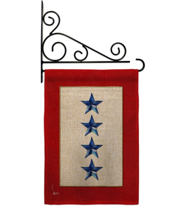 Four Blue Stars - Military Americana Vertical Impressions Decorative Flags HG141089 Made In USA - Image 20