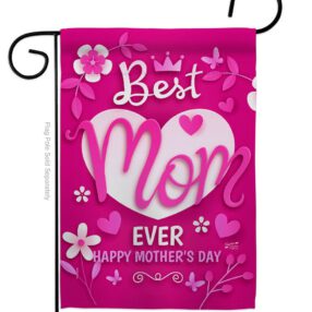 Best Mom Ever - Mothers Day Summer Vertical Impressions Decorative Flags HG130372 Made In USA