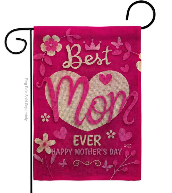 Best Mom Ever - Mothers Day Summer Vertical Impressions Decorative Flags HG130372 Made In USA - Image 22