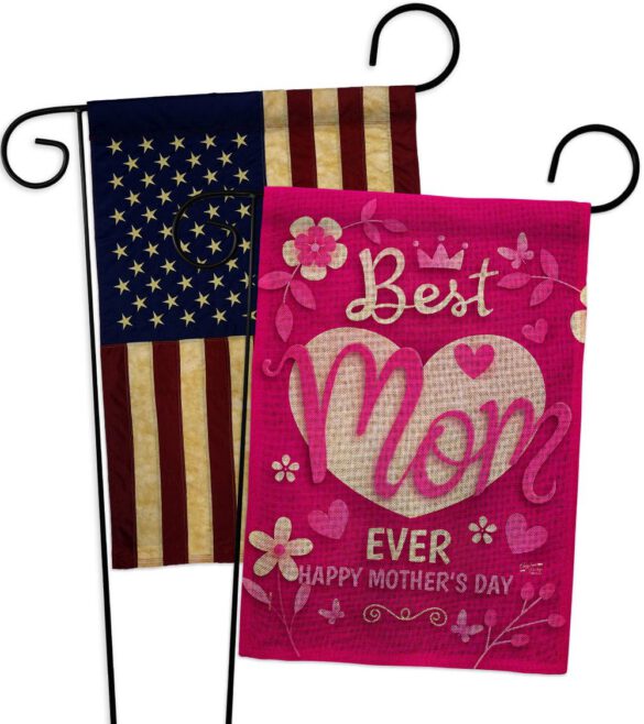 Best Mom Ever - Mothers Day Summer Vertical Impressions Decorative Flags HG130372 Made In USA - Image 28