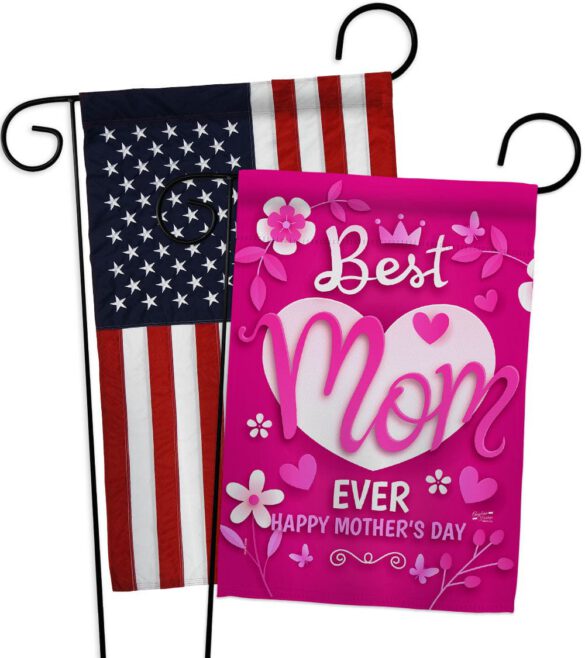 Best Mom Ever - Mothers Day Summer Vertical Impressions Decorative Flags HG130372 Made In USA - Image 9