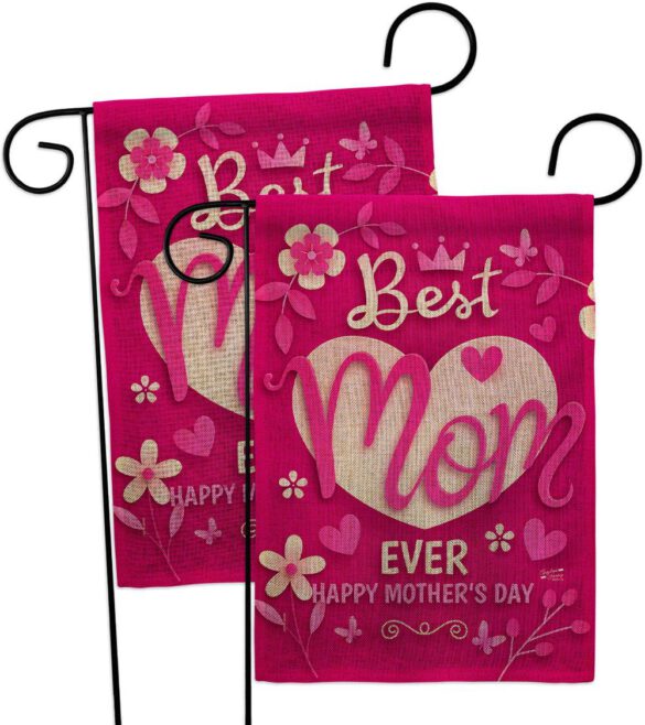 Best Mom Ever - Mothers Day Summer Vertical Impressions Decorative Flags HG130372 Made In USA - Image 32