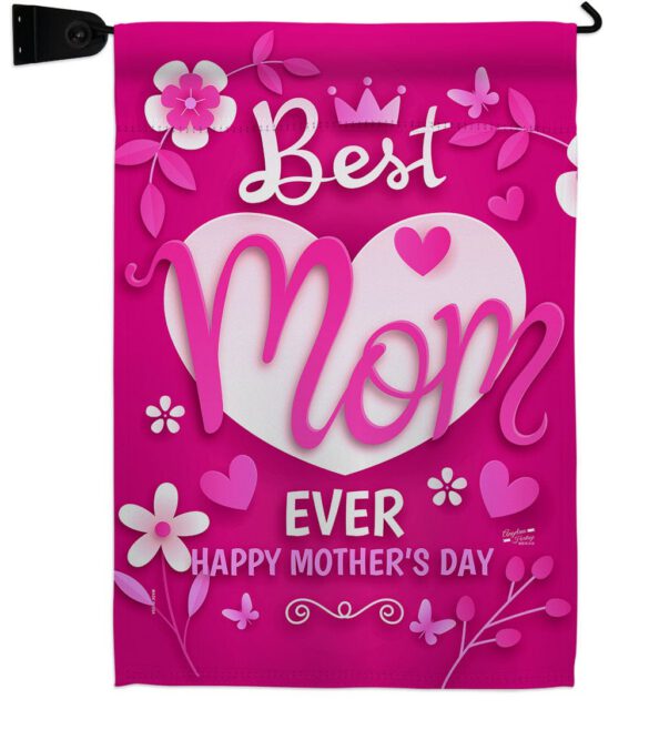 Best Mom Ever - Mothers Day Summer Vertical Impressions Decorative Flags HG130372 Made In USA - Image 18