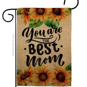 Best Mom - Mother's Day Summer Vertical Impressions Decorative Flags HG137179 Made In USA