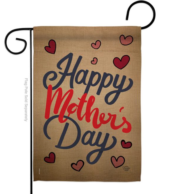 Happy Mother's Day - Mother's Day Summer Vertical Impressions Decorative Flags HG192031 Made In USA