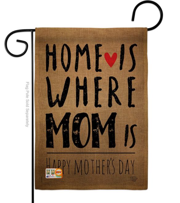 Home is Where Mom Is - Mother's Day Summer Vertical Impressions Decorative Flags HG192066 Made In USA - Image 8