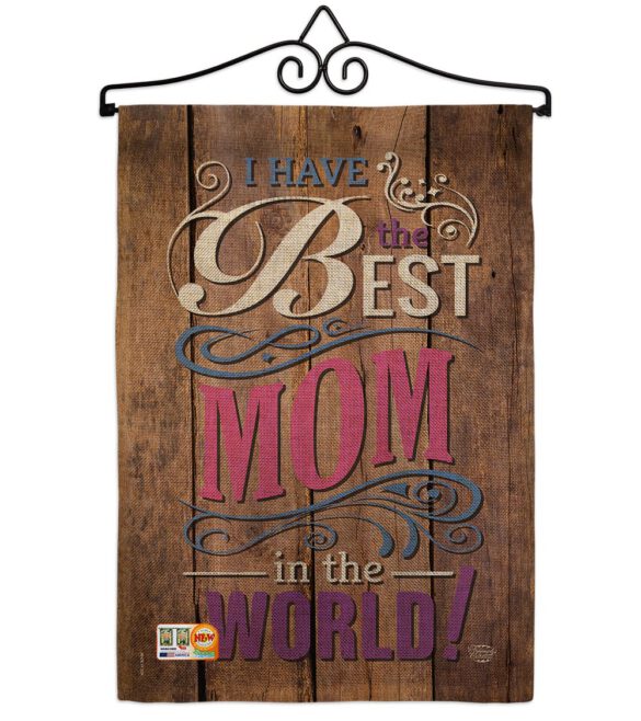 Best Mom in the World - Mother's Day Summer Vertical Impressions Decorative Flags HG191095 Made In USA - Image 10