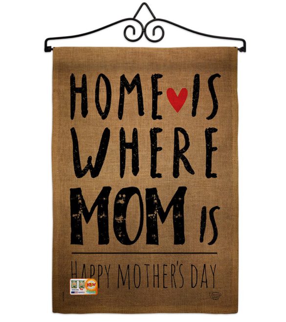 Home is Where Mom Is - Mother's Day Summer Vertical Impressions Decorative Flags HG192066 Made In USA - Image 10