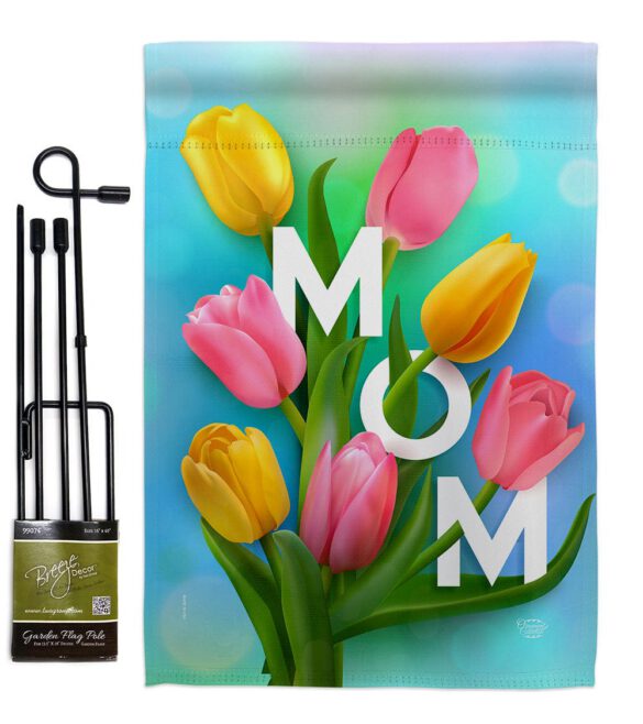 Happy Mom's Day - Mother's Day Summer Vertical Impressions Decorative Flags HG192367 Made In USA - Image 4
